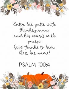 Thanksgiving Quotes From Bible Make A Free Poster Online