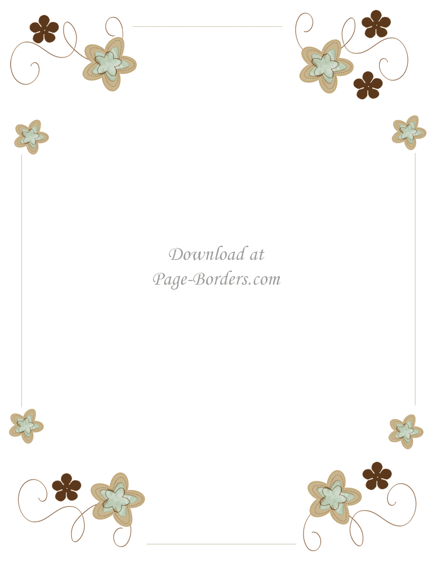 free flower border designs