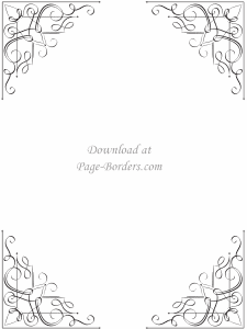 black and white border with a vintage style