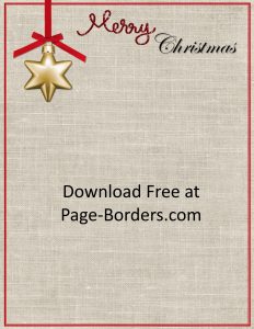 Free printable Christmas Borders
