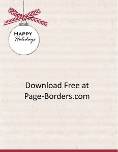 Free Christmas borders