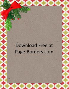 Free pretty Christmas border