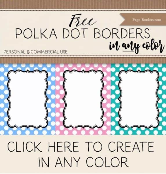 polka dot borders