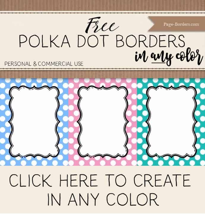 polka dot borders