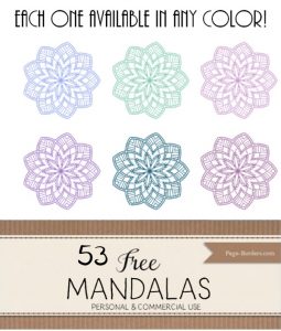 Free Printable Mandalas | Download in Any Color | 53 Designs