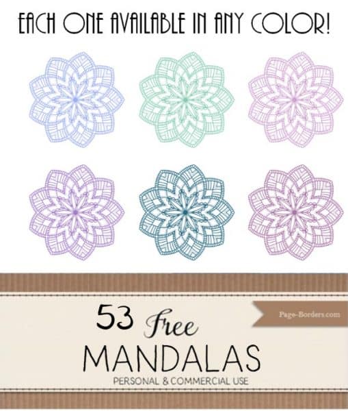 Free Printable Mandalas | Download in Any Color | 53 Designs