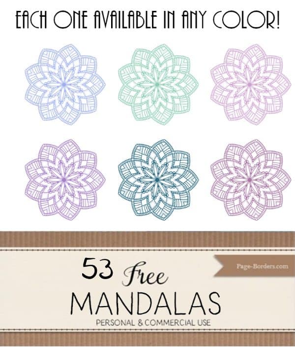Free printable mandalas