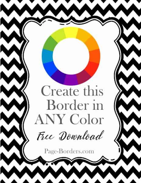 chevron borders template