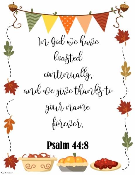 Bible verse Thanksgiving
