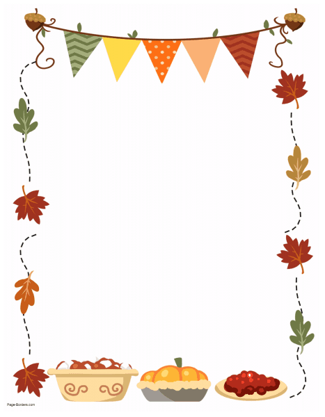 thanksgiving page borders