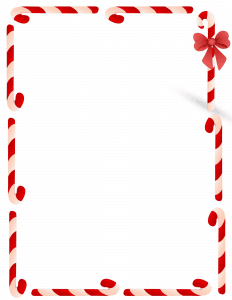red and white candy border