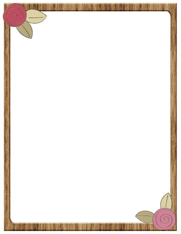 Free flower border template | Personal &amp; commercial use