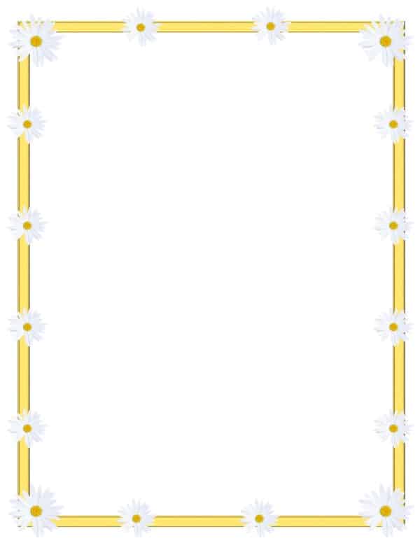 Free flower border template | Personal &amp; commercial use